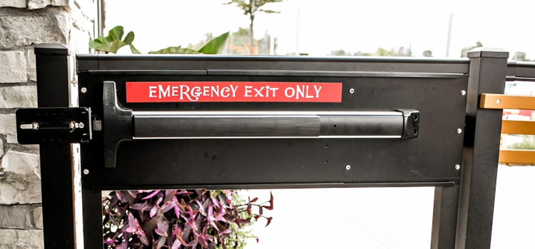 emergency push bar installation in Santa Barbara
